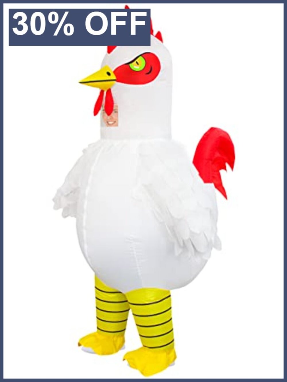 Inflatable Chicken Costume Adult Funny Rooster Cosplay Halloween